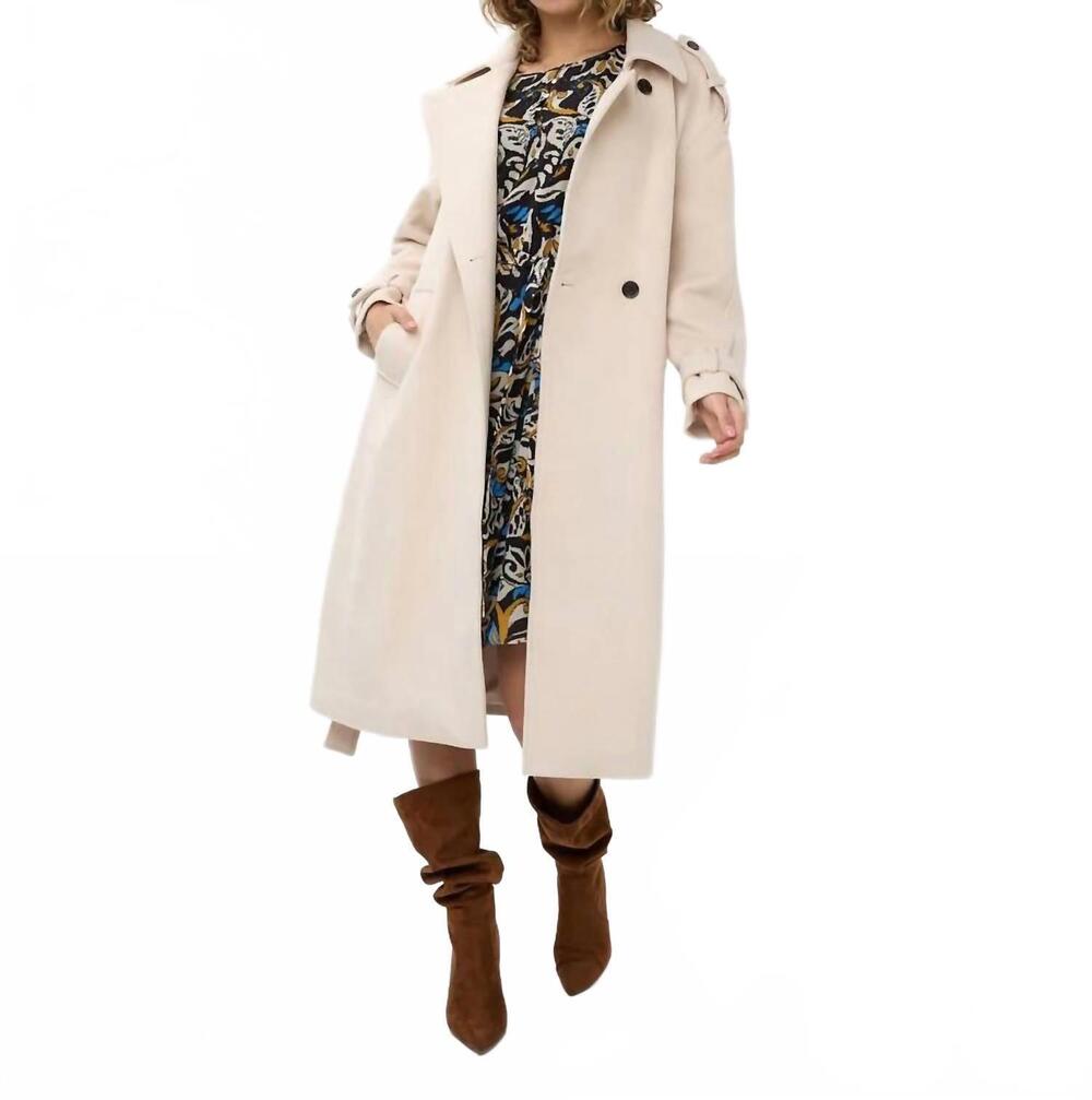 NEW ESQUALO tenna trench coat in bisquit